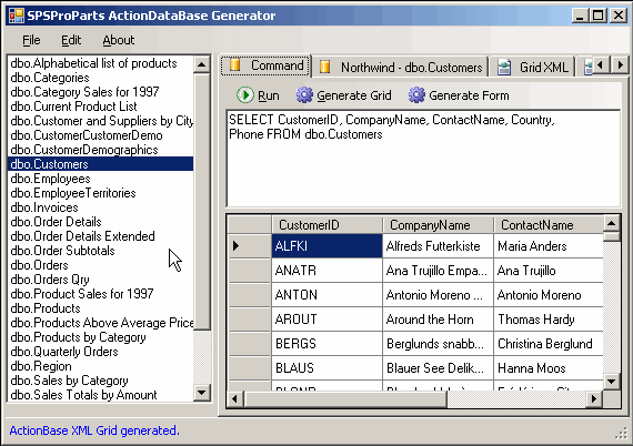ActionDataBaseGenerator